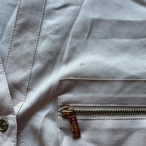 Baby Pink Calvin Klein Long Sleeve Lightweight Women's Medium Cardigan - Picture 8 of 8